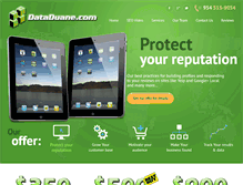 Tablet Screenshot of dataduane.com